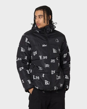 Last Kings Fragment Puffer Jacket Black Insulated Wear