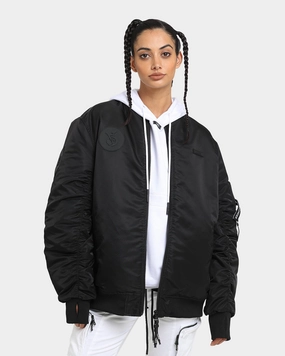 The Anti Order Antidote Oversized Bomber Jacket Black/Black gift - giving option AdjustableCuffs