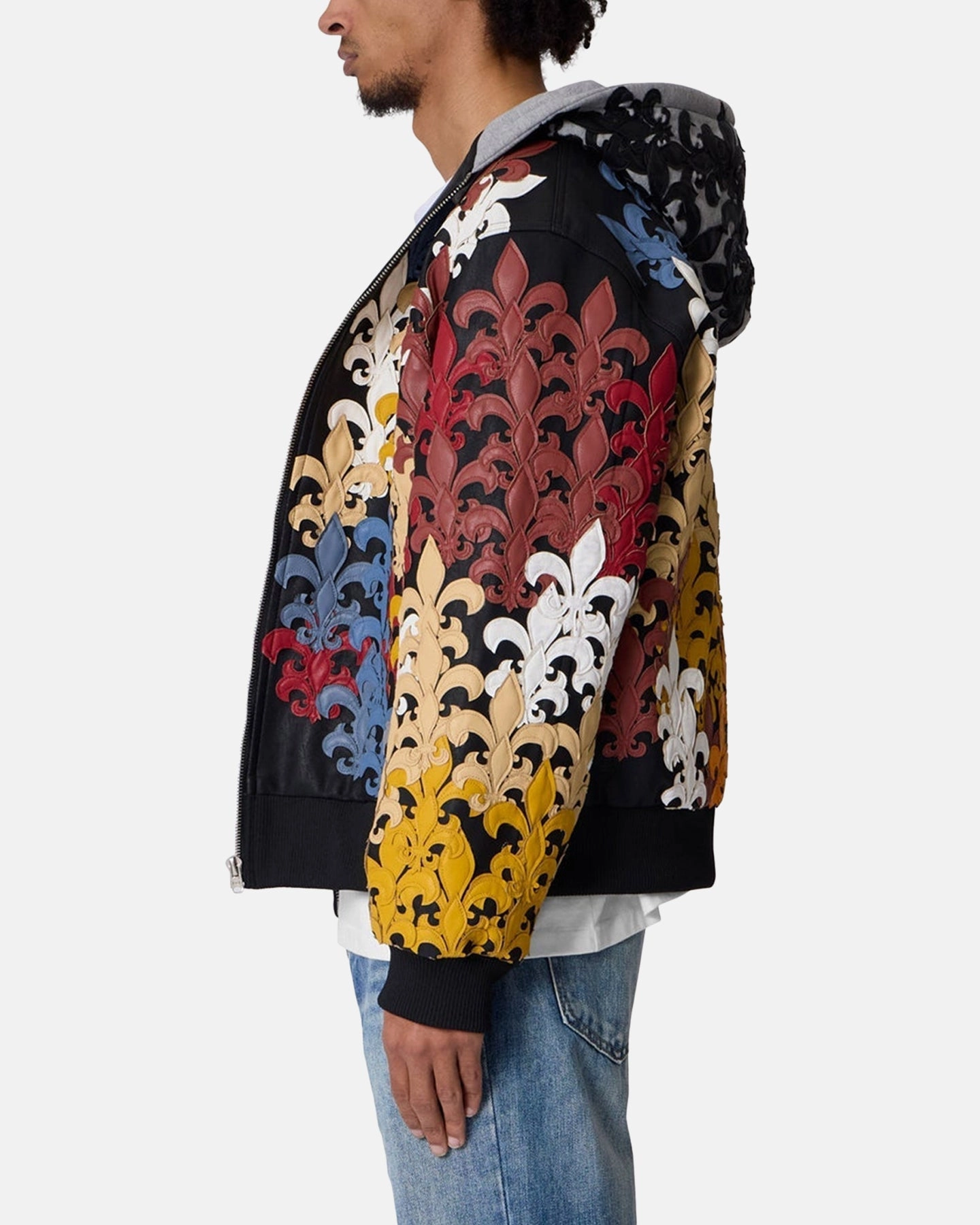 MNML Fleur De Lis All-Over Hoodie Multi Endure