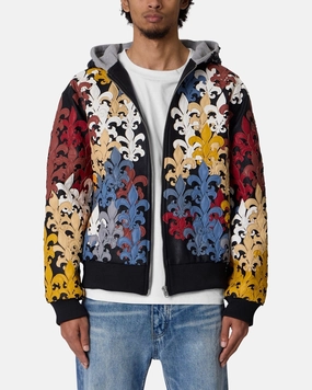 MNML Fleur De Lis All-Over Hoodie Multi sunny - day look