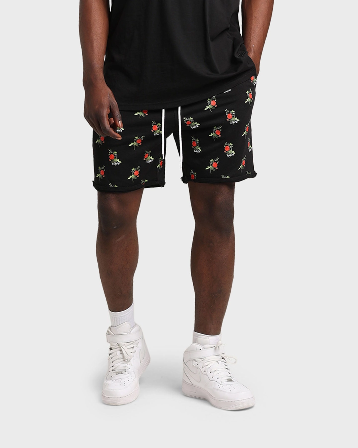 Trendy Fit Blazer Carre Ament Repeat Rugueux Shorts Black