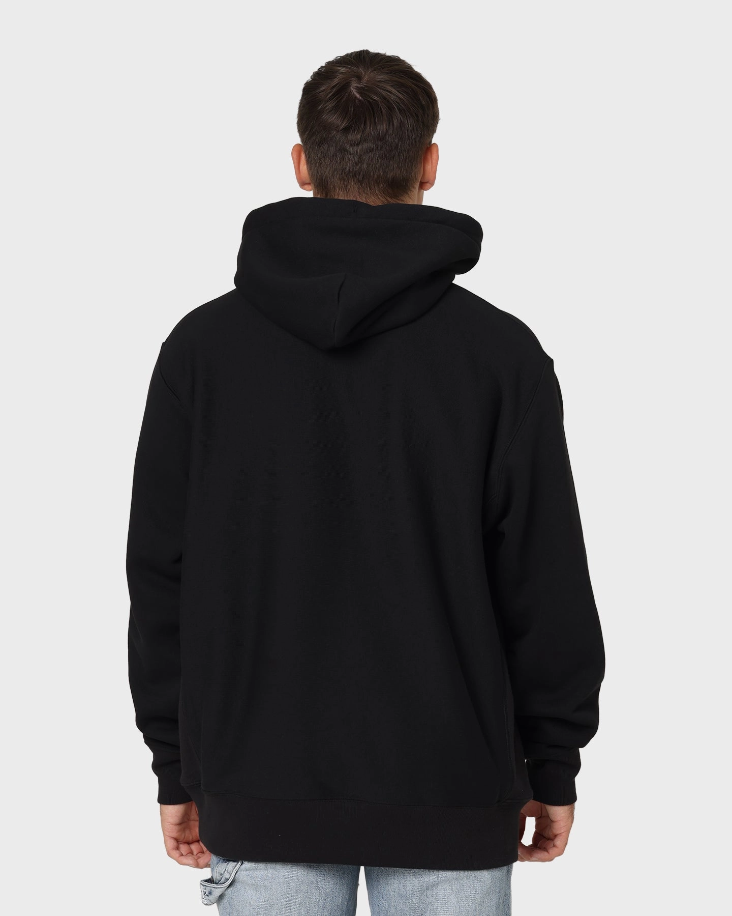 Seamless Seams Winter Ready Champion Heritage Butterfly Embroidery Hoodie Black