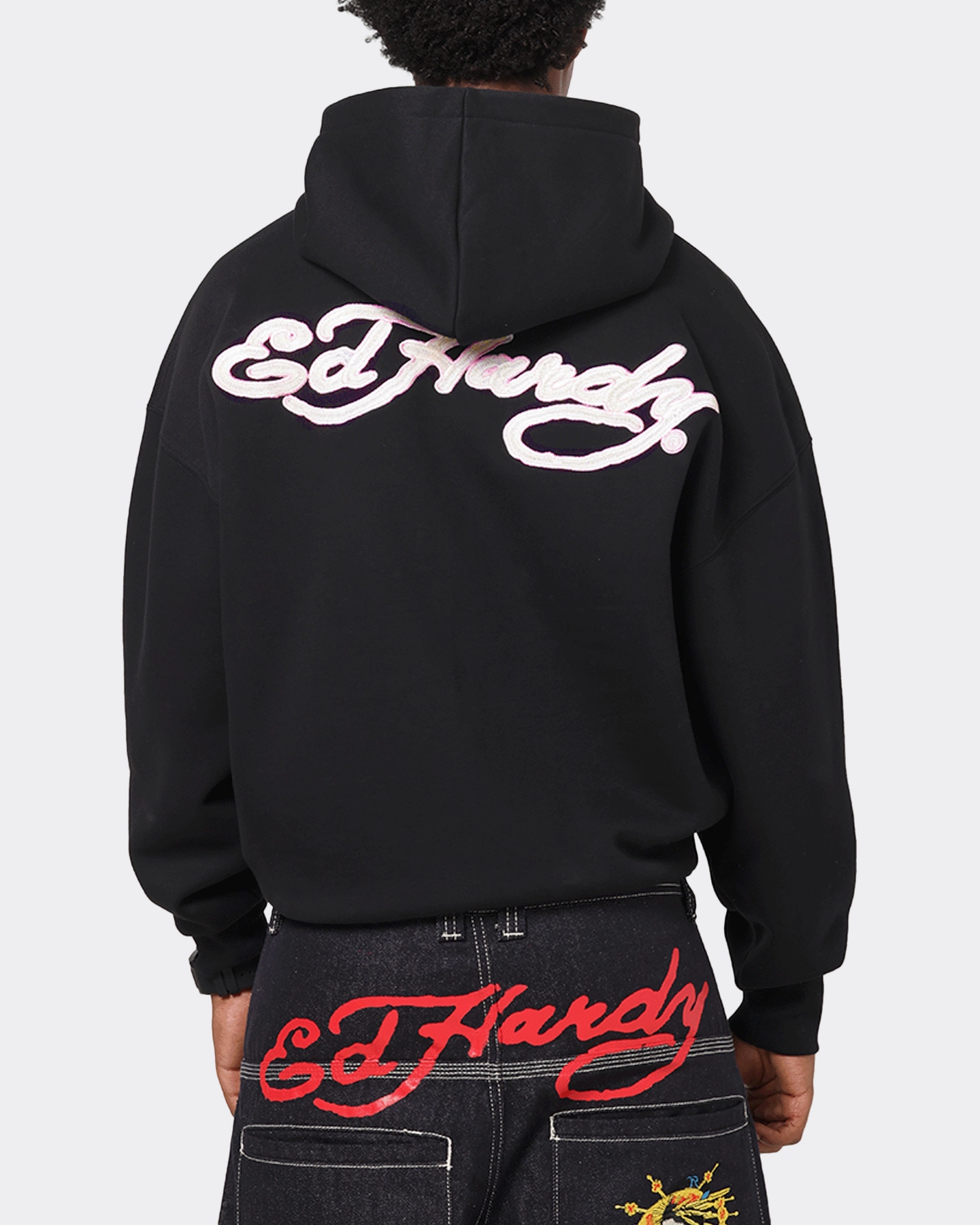 Ed Hardy UV Active Zip Hoodie Black/Multi Connect Easy Comfort