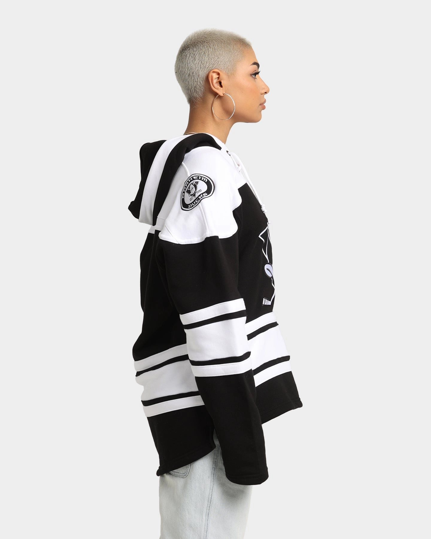 47 Brand Anaheim Ducks NHL Superior '47 Lacer Hoodie Jet Black Quick Drying