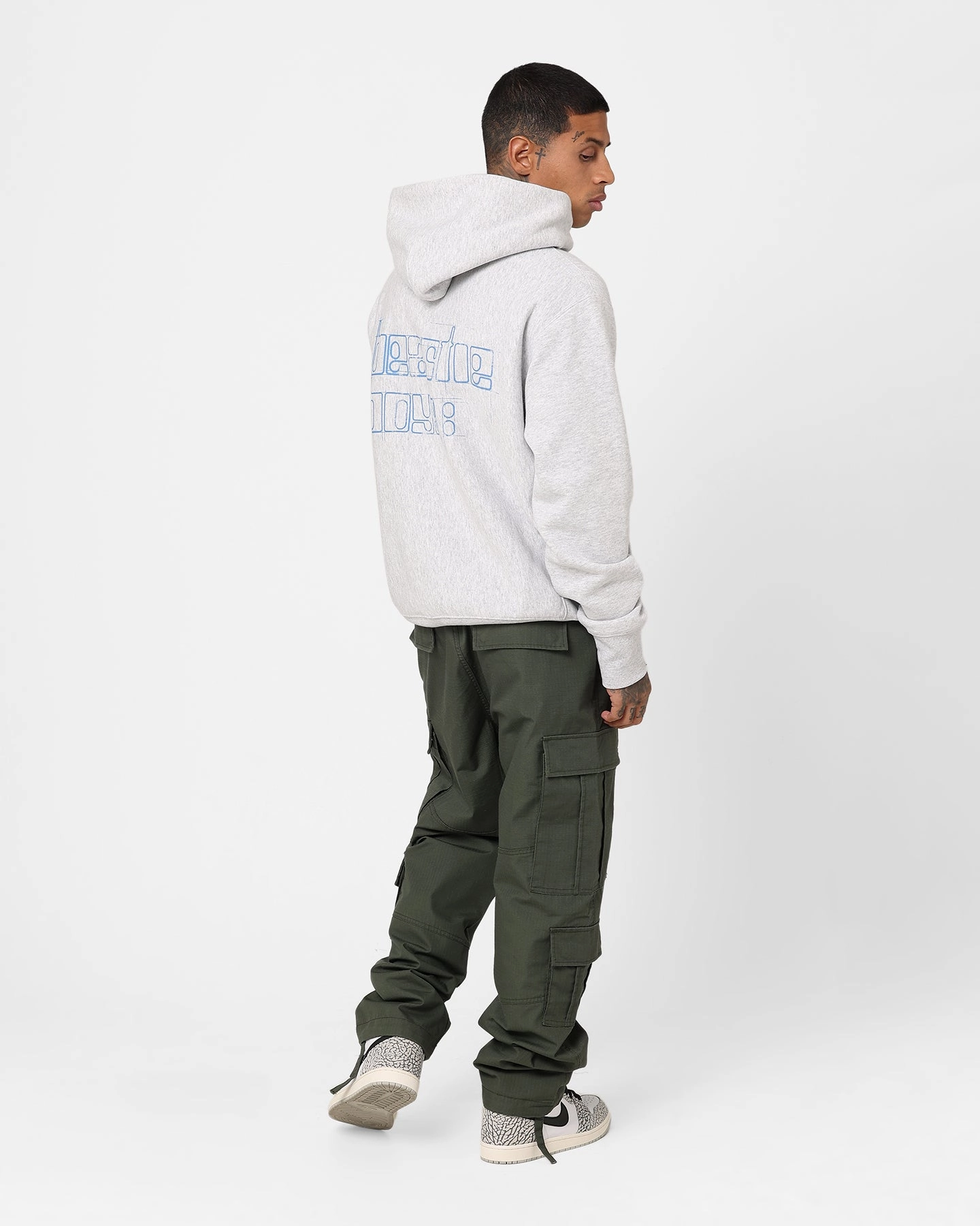 Champion X Beastie Boys Logo Hoodie Oxford Heather Worship Sale