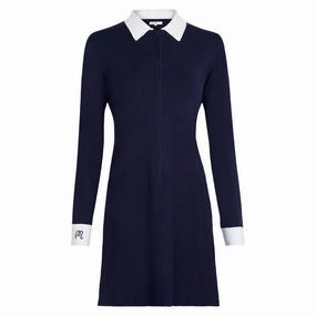 Malbon Chloe Golf Dress Navy - FW24 Women Comfortable fit dress for all body types