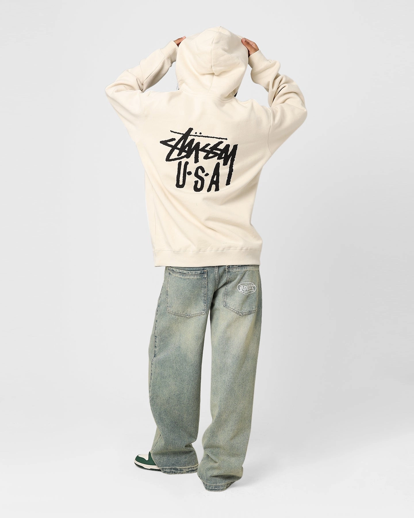 Stussy USA LCB Hoodie Cream Concealer