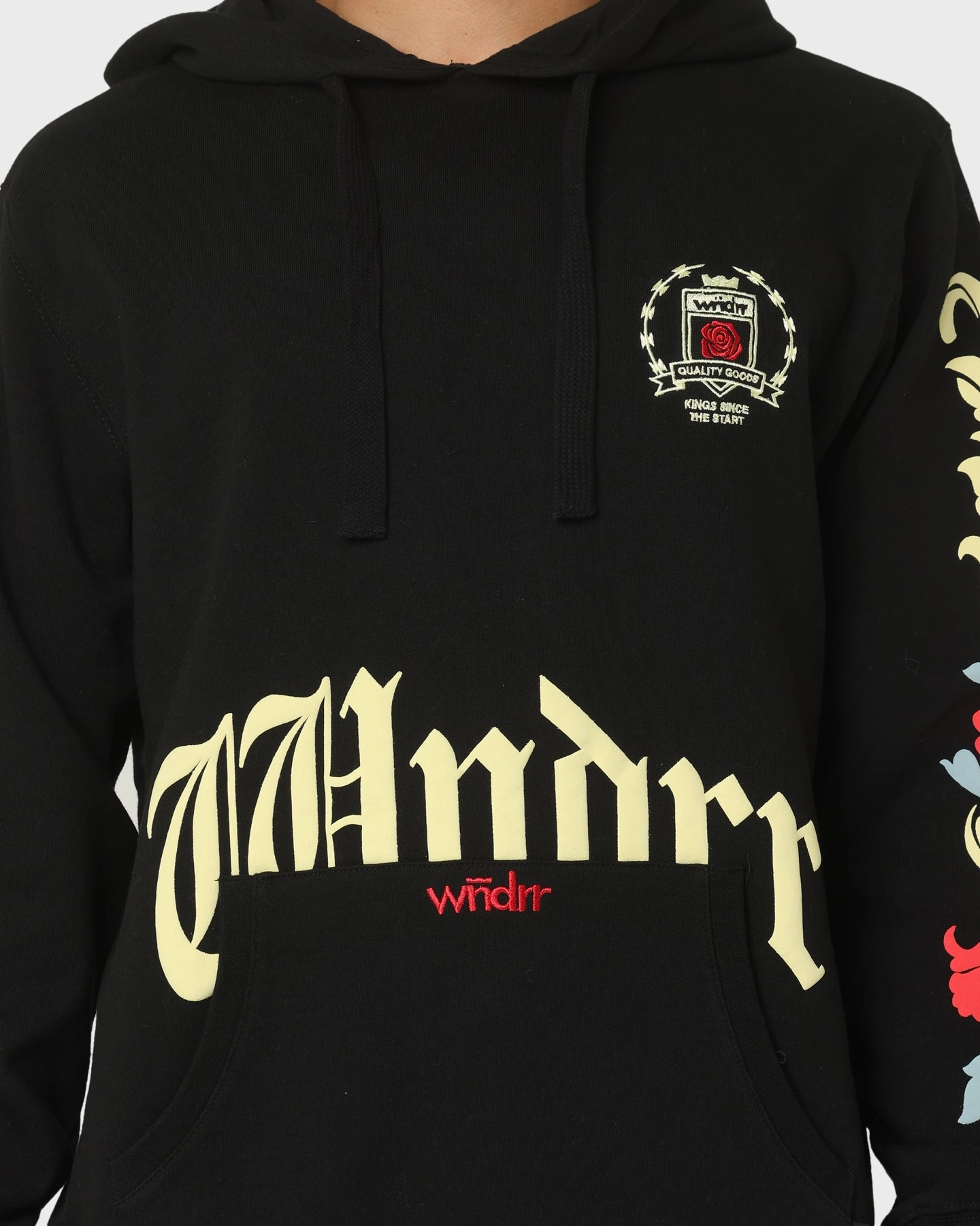 WNDRR Monarch Hoodie Black waterproof