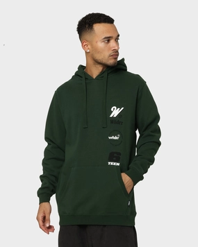 WNDRR Slender Hoodie Forest Green restaurant Sell