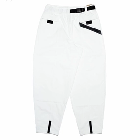 Women's Nike Sportswear Tech Park Curve Pants 'White/Black' WindproofLayer LowProfileTopstitching
