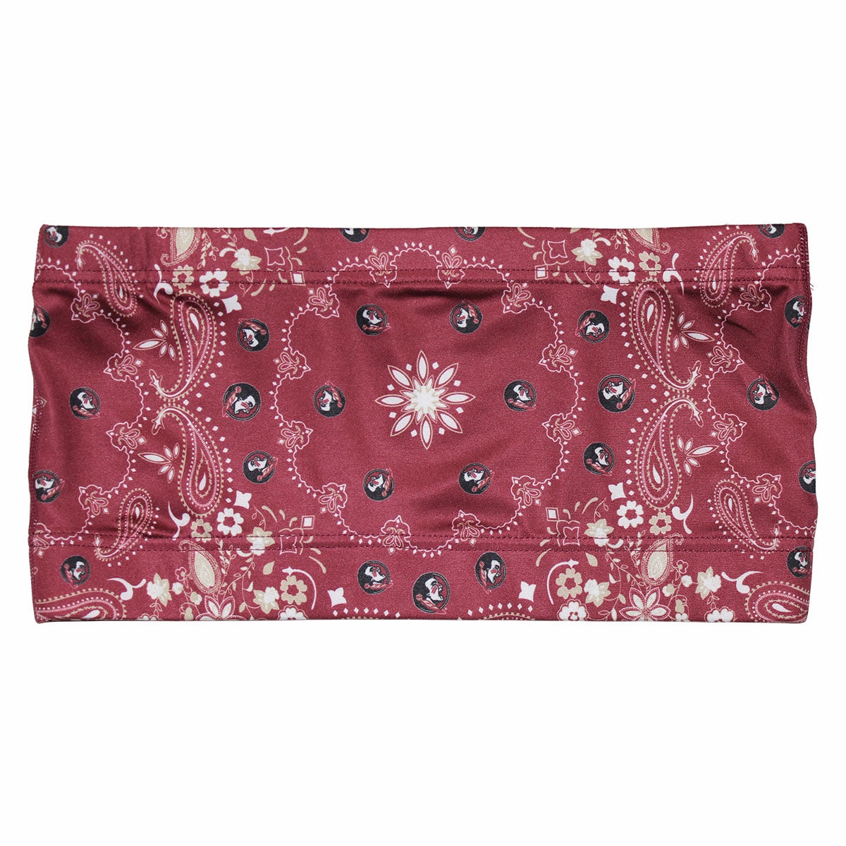 Women's Seminole Logo Paisley Design Bandeau Multi Panel Design