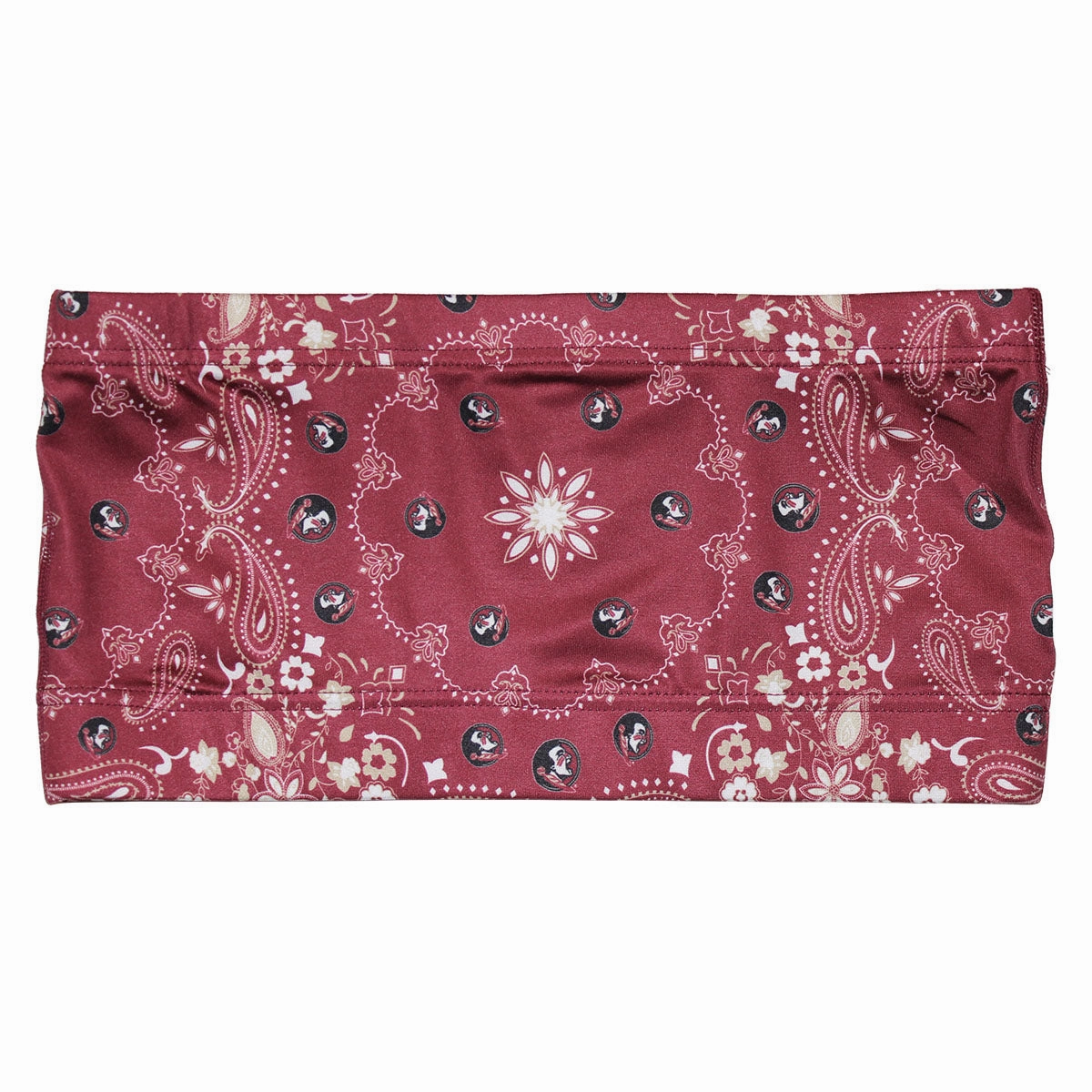 Comfortable clothing Crew neck classic Women's Seminole Logo Paisley Design Bandeau