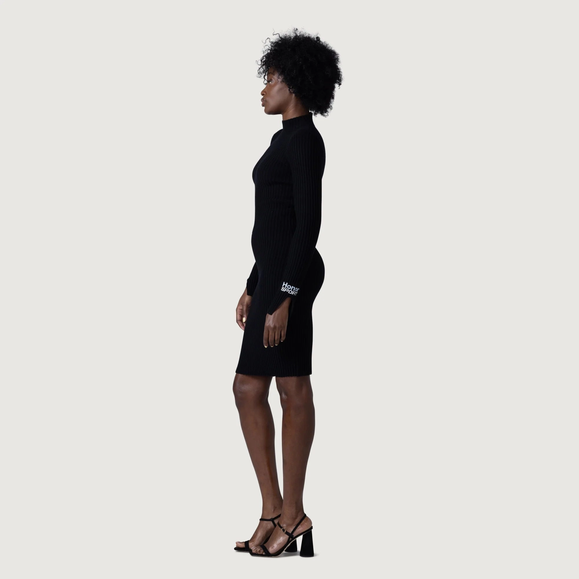 Womens Honor The Gift Honor Rib Dress 'Black' Active Design BreathableWebbing