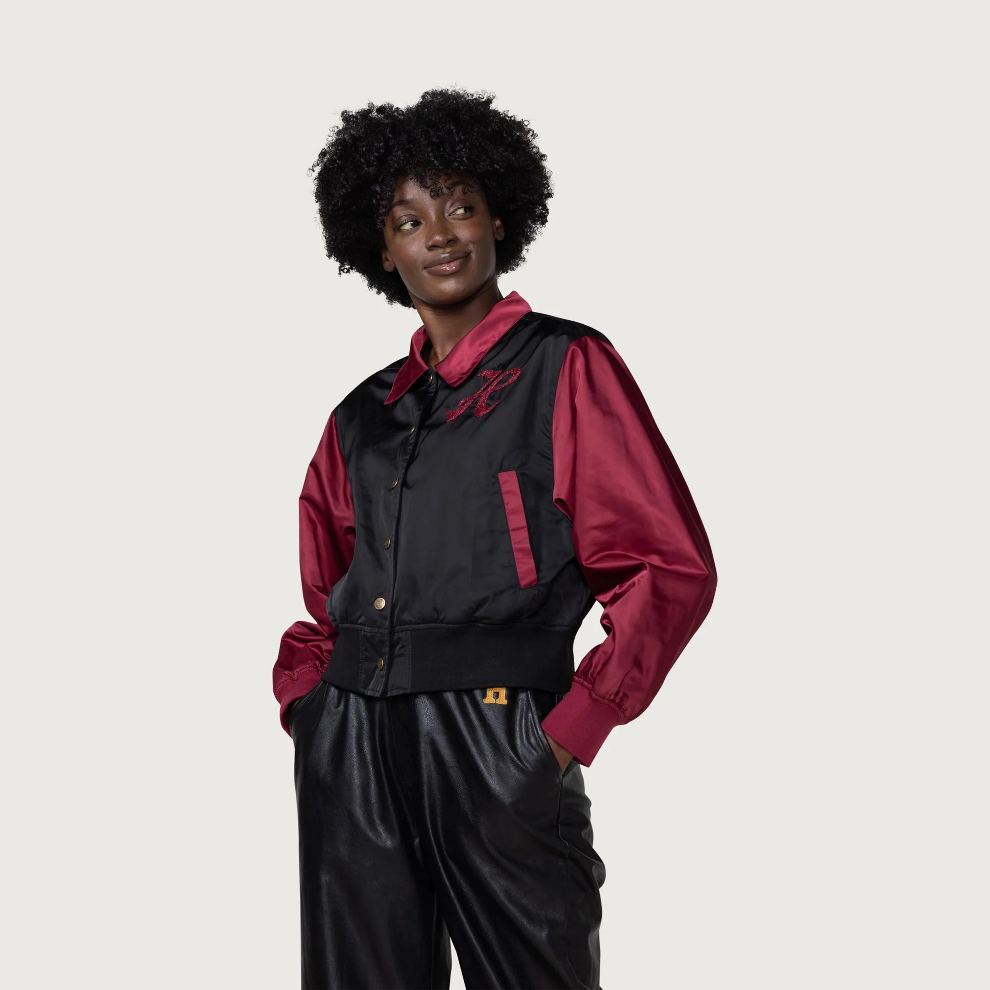 Classic Cut Womens Honor The Gift Stadium Jacket 'Maroon'