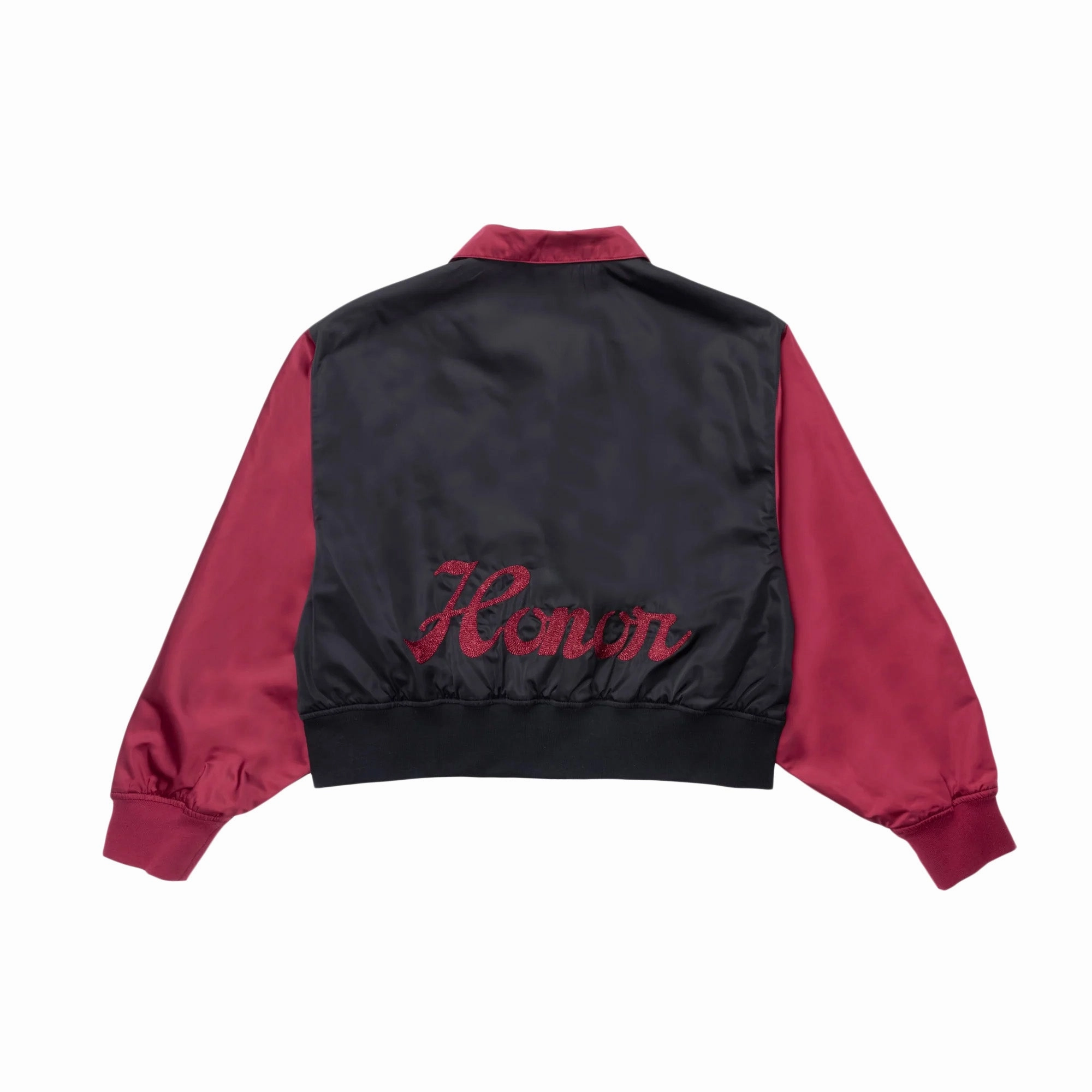 Womens Honor The Gift Stadium Jacket 'Maroon' Loose Fit Light Outdoor Layer