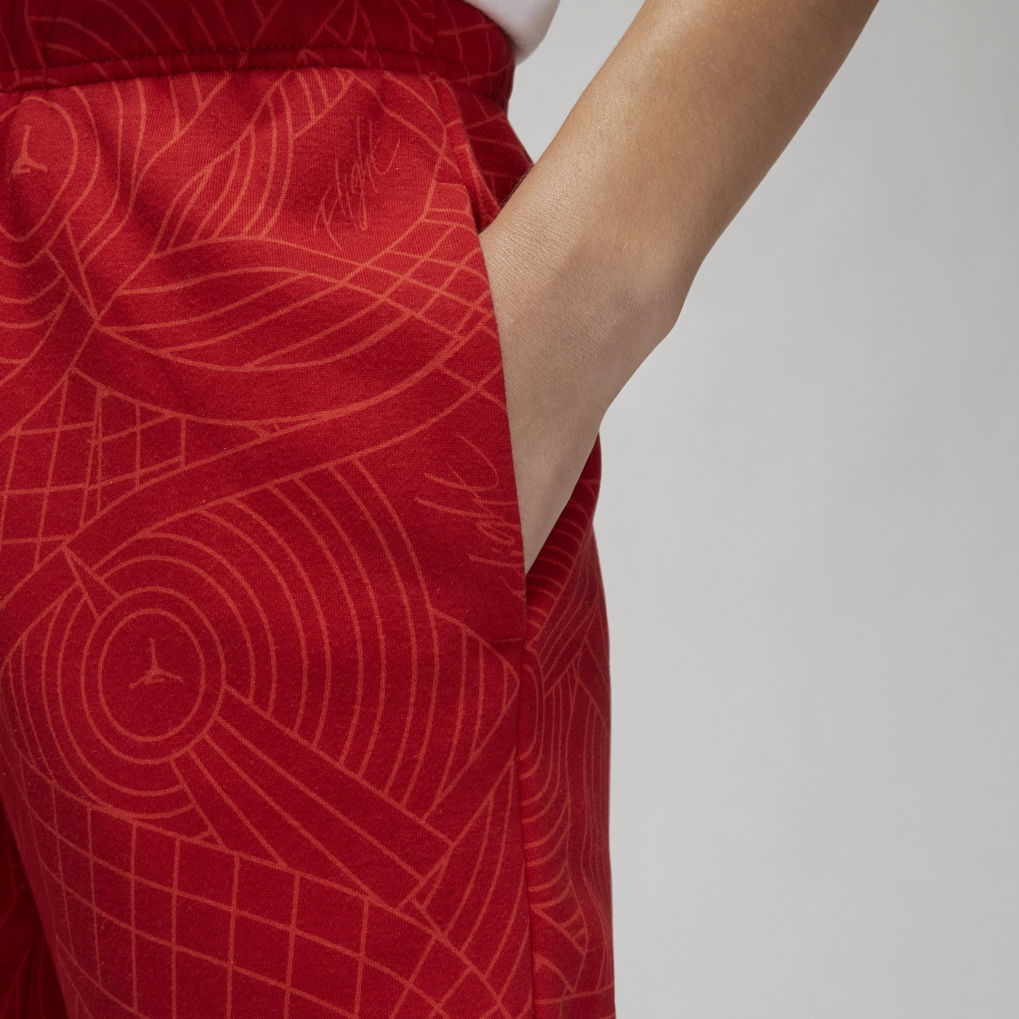 Womens Jordan Brooklyn Sweatpants 'Red' Effortless Look