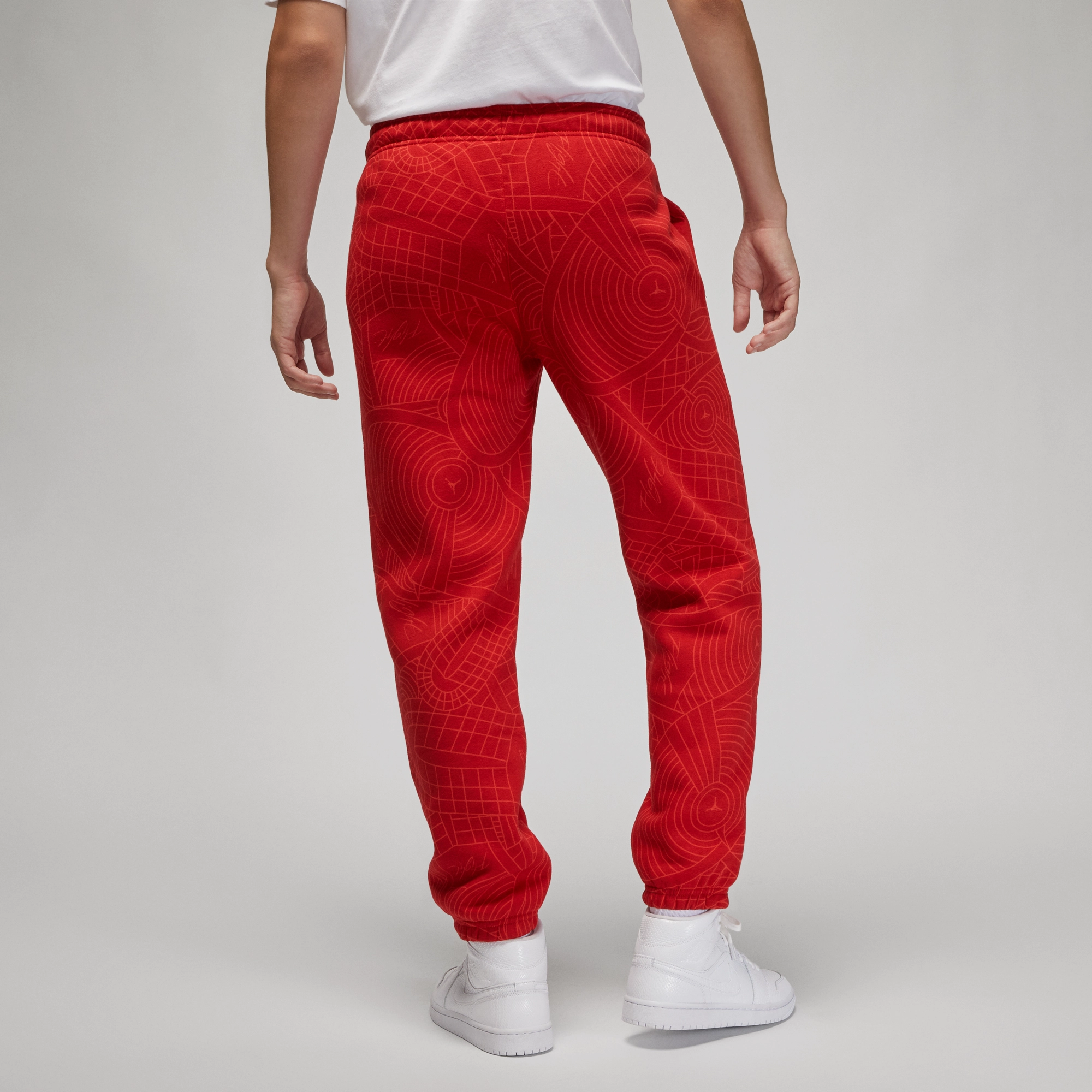 Stretch Fabric Womens Jordan Brooklyn Sweatpants 'Red'