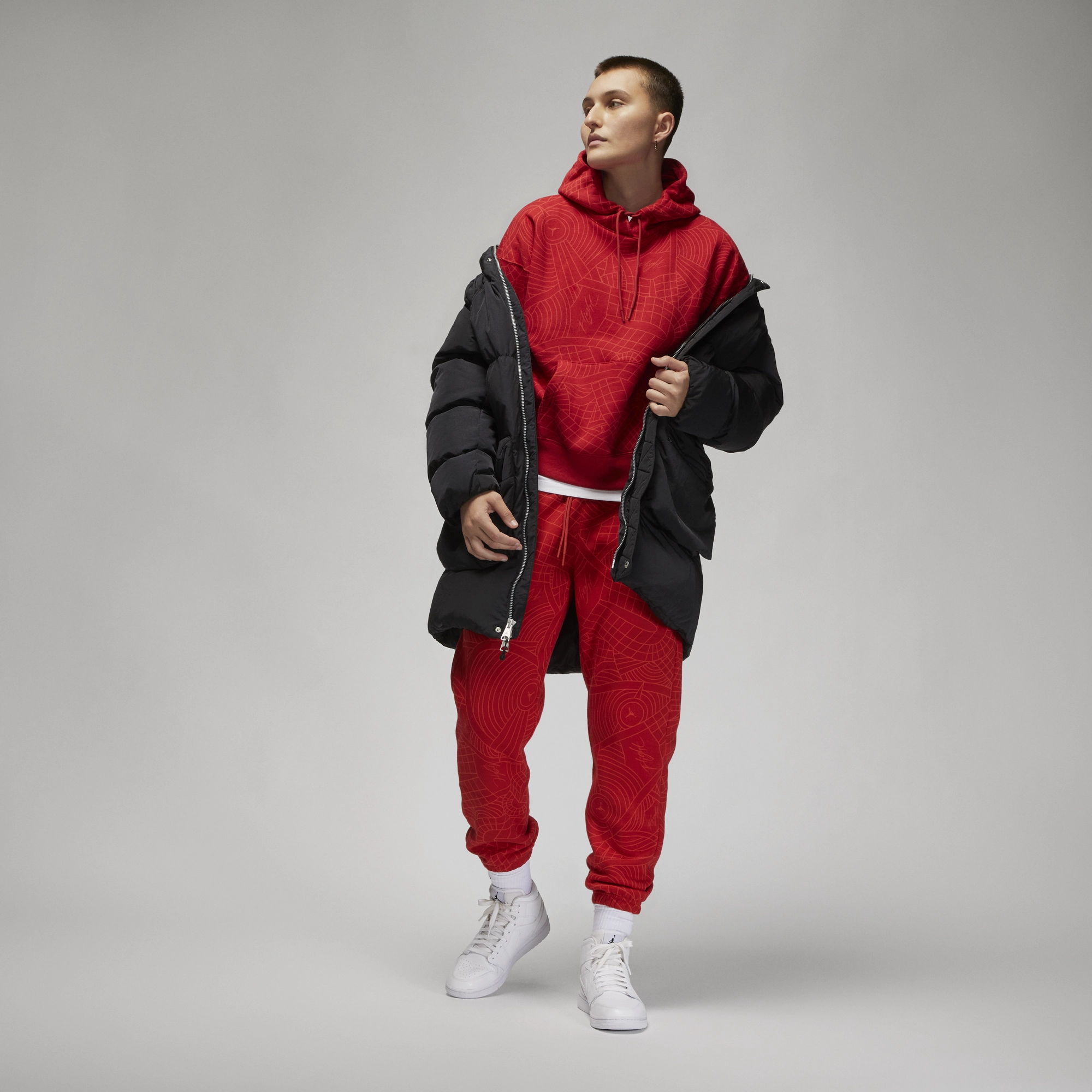 Active Design Wear Womens Jordan Brooklyn Sweatpants 'Red'