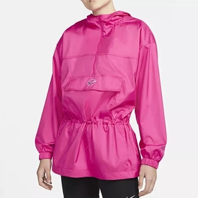 Womens Nike Sportswear Jacket Icon Splash 'Pink' Zippered Closures Water Resistant Design