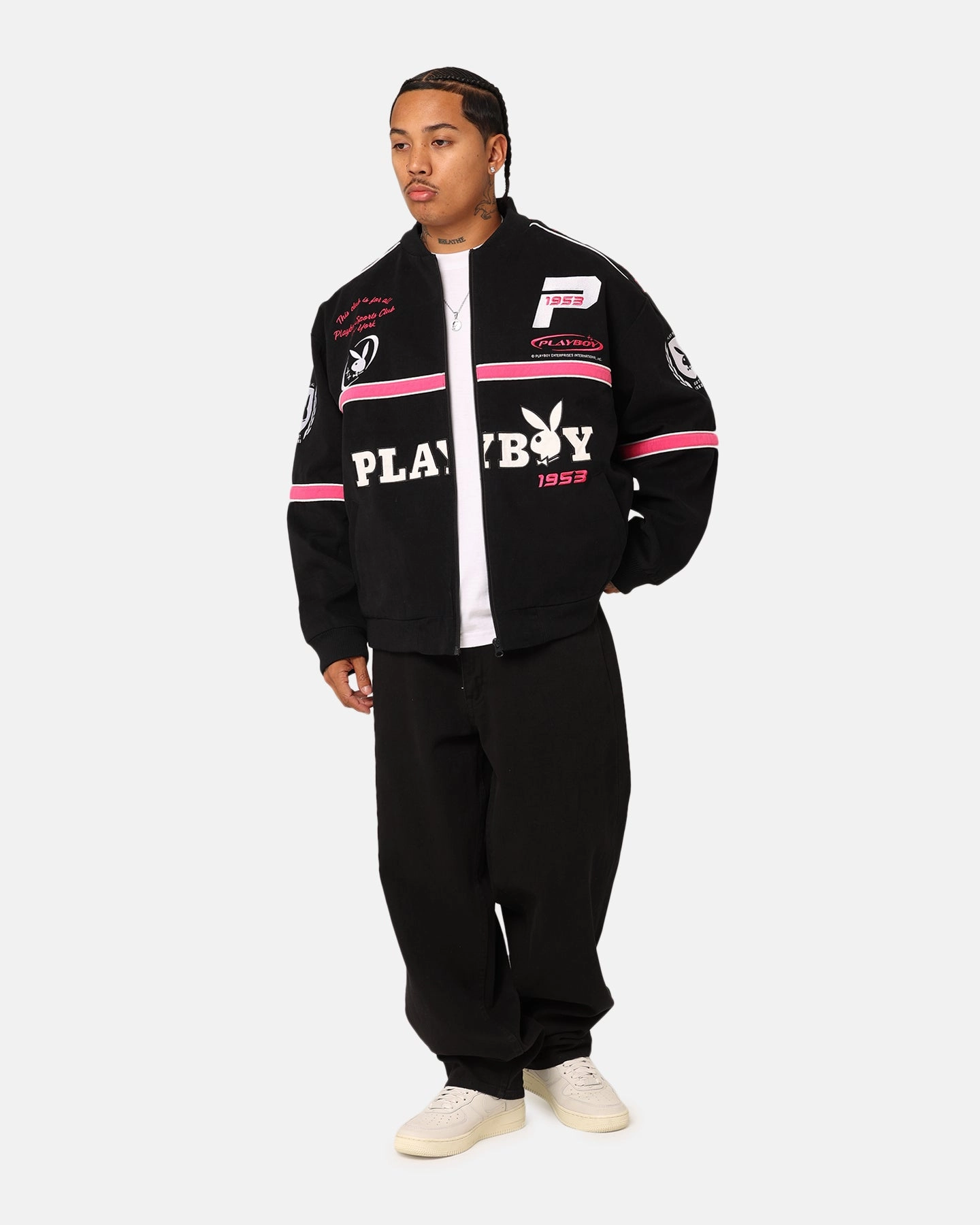 Slim Silhouette Playboy Racing Playboy RHD Jacket Black