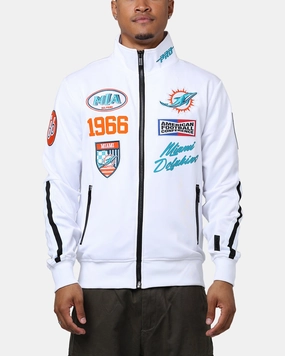 Anti Pilling Pro Standard Miami Dolphins Fast Lane Track Jacket White