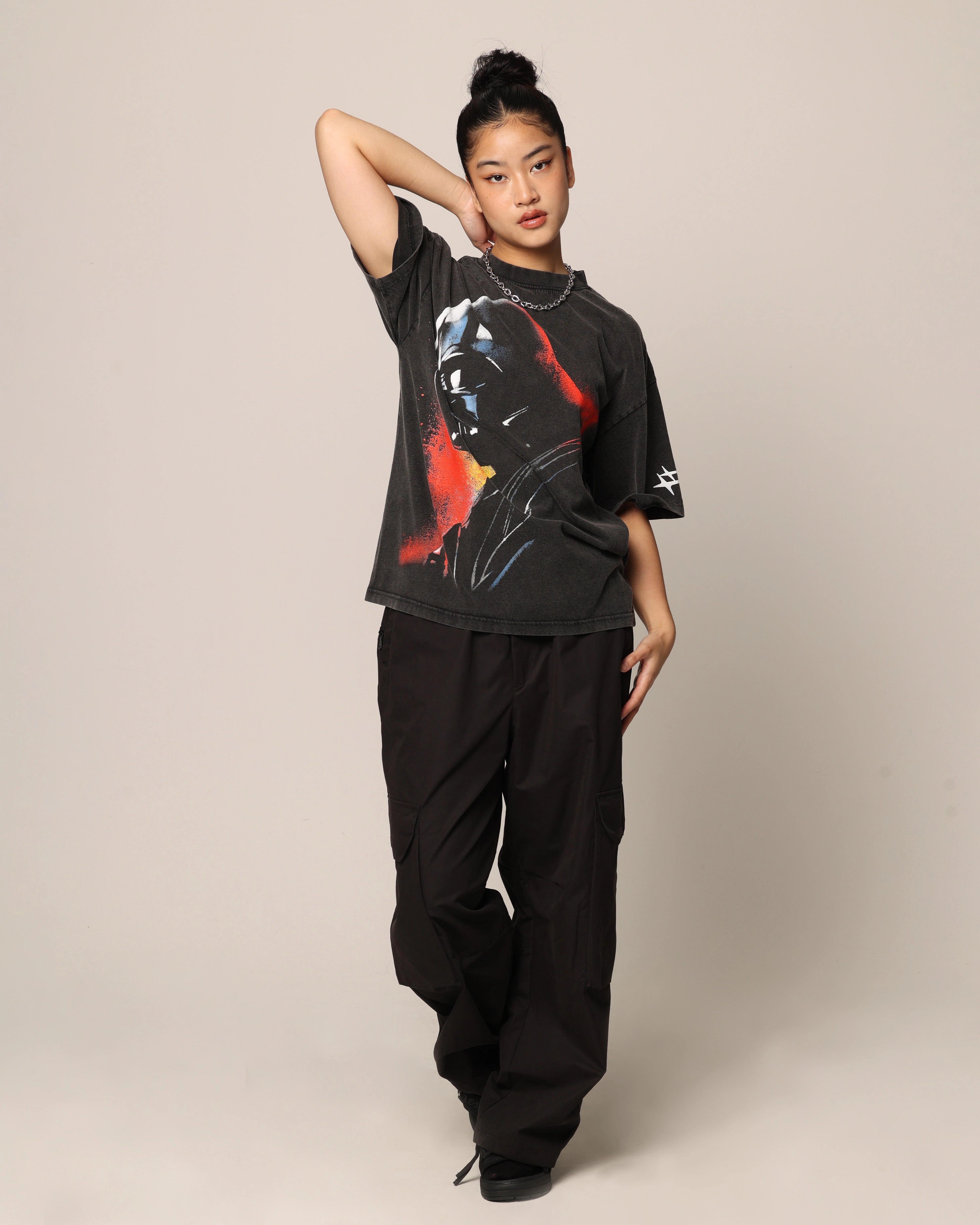 Star Wars Darth Vader T-Shirt Vintage Black Cool and Relaxed college
