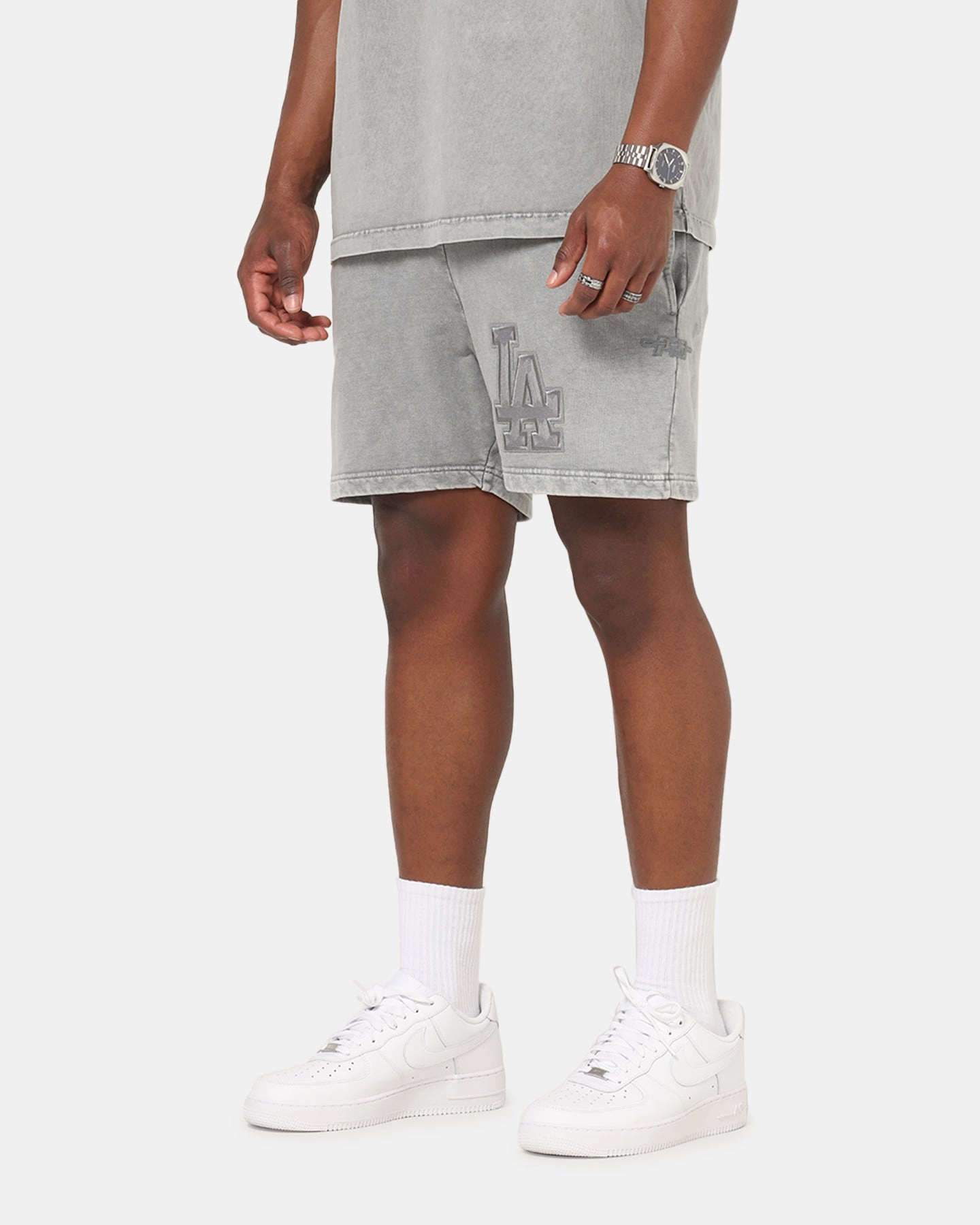 Sporty Style Pro Standard Los Angeles Dodgers Washed Classic Shorts Washed Grey