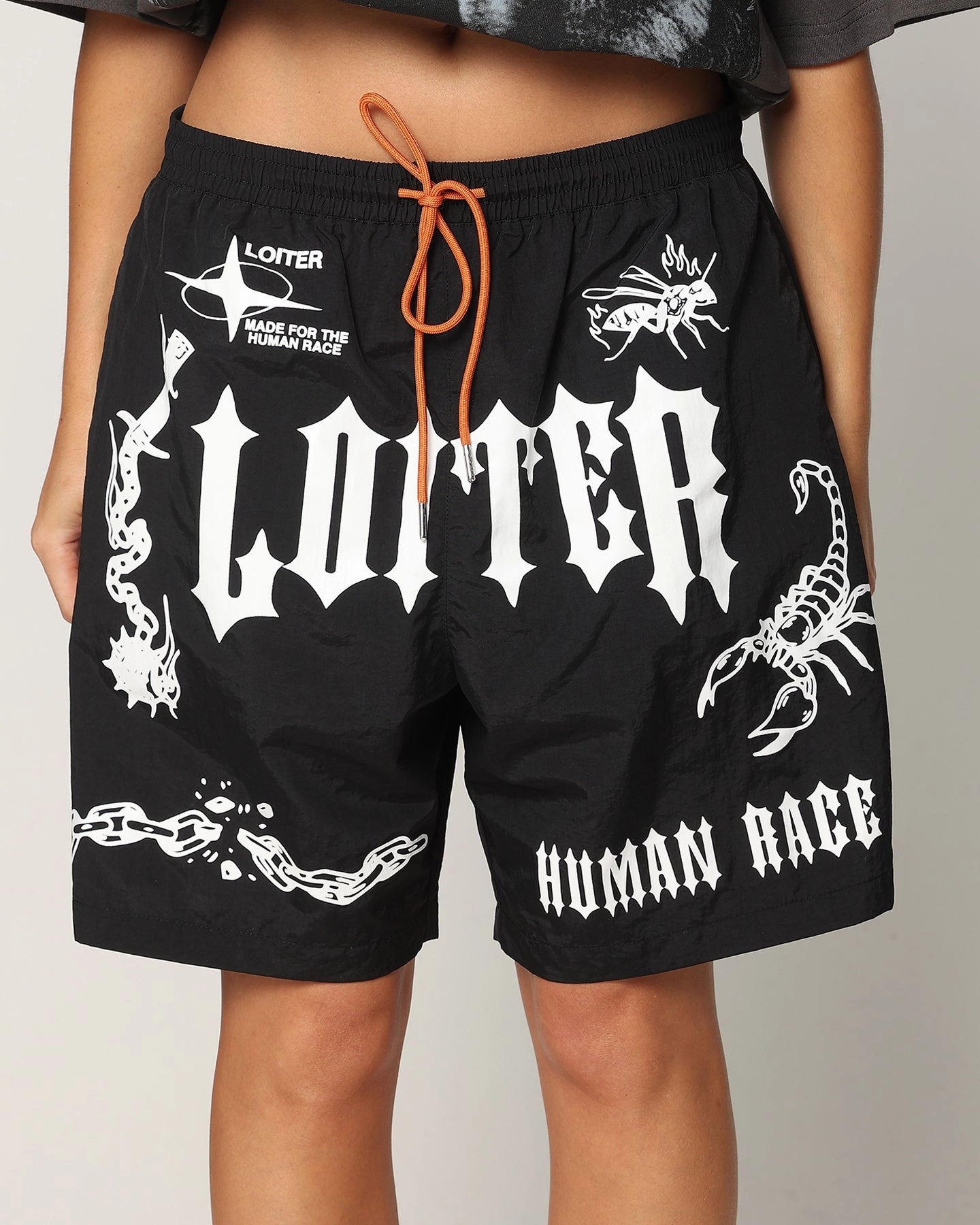 Loiter Sketch Book Walk Shorts Black TemperatureRegulating