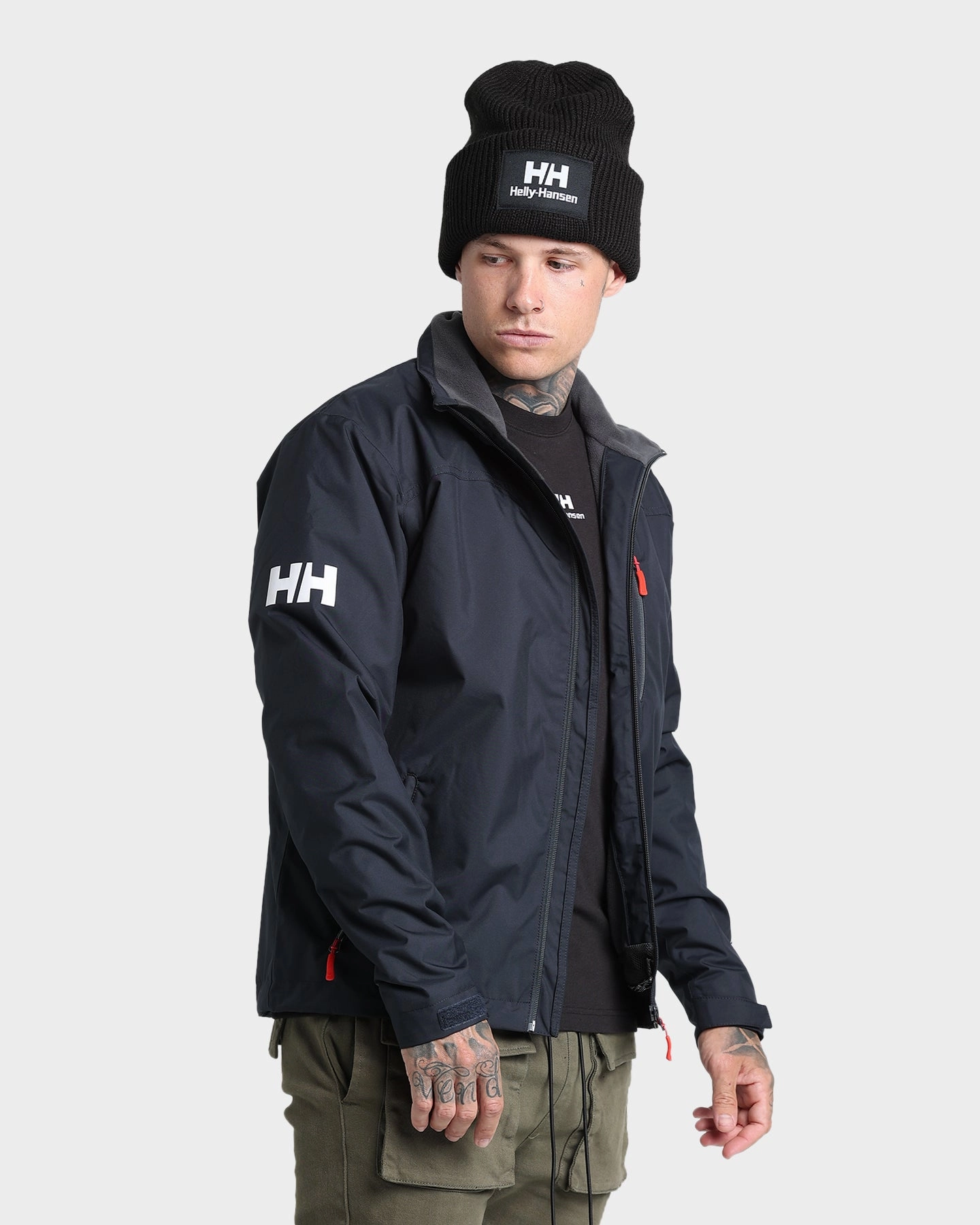 Helly Hansen Crew Midlayer Jacket Navy Packable design