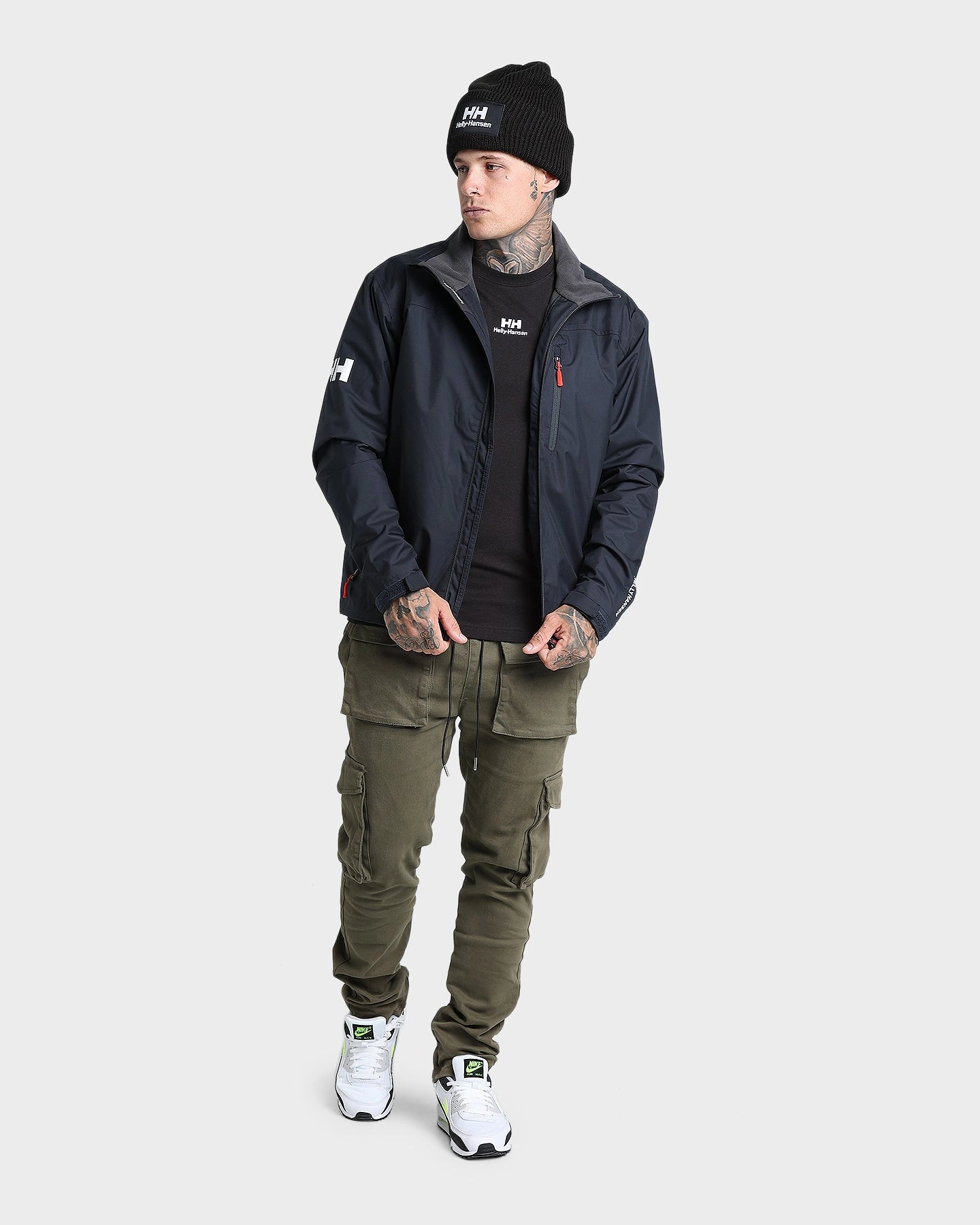 nurses Helly Hansen Crew Midlayer Jacket Navy