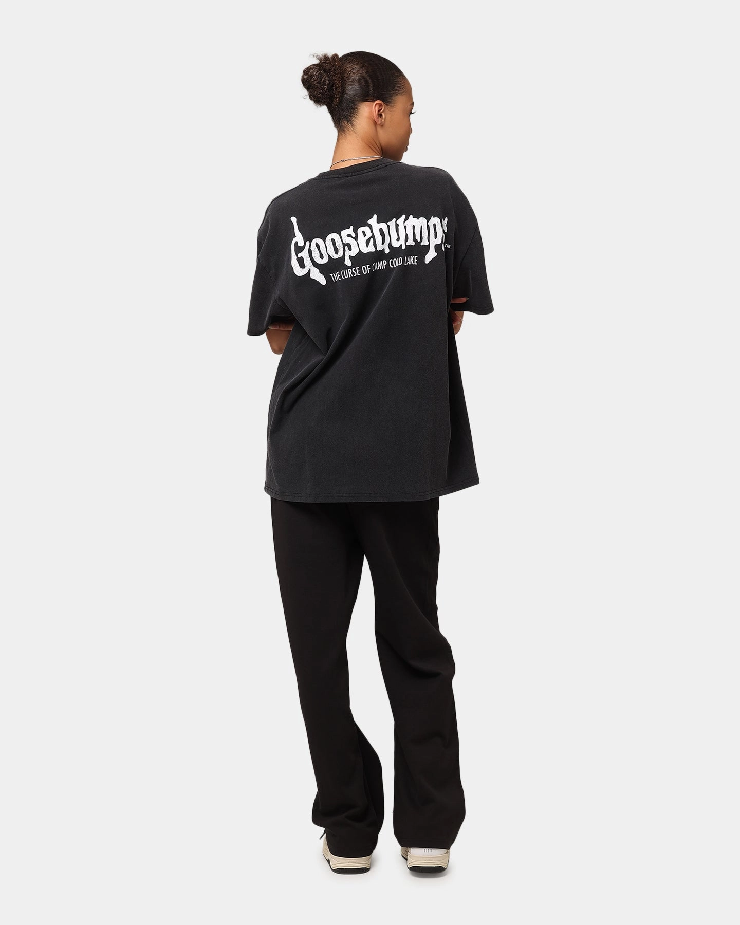 SeamFreeShoulders American Thrift X Goosebumps Cold Lake Heavy T-Shirt Vintage Black