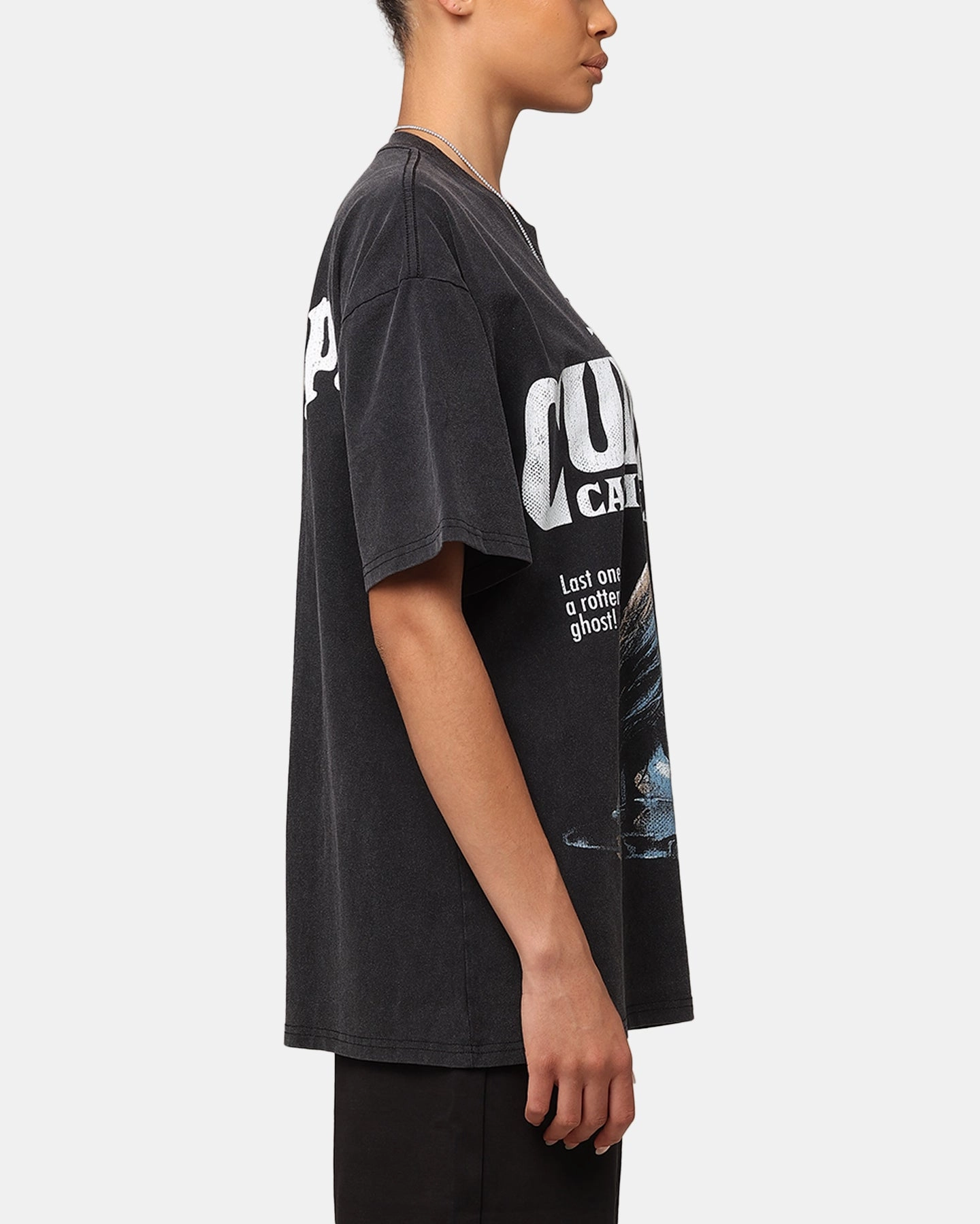 Sleek Layer Slim fit sleekness American Thrift X Goosebumps Cold Lake Heavy T-Shirt Vintage Black