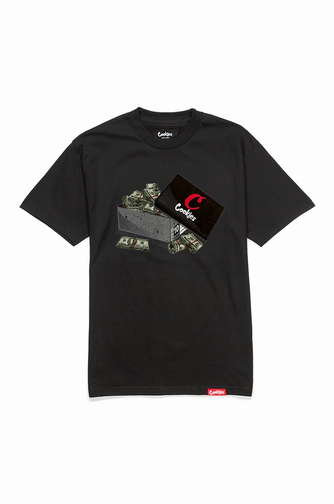 Playful Design Casual All-Day Cookies Shoebox Money Short Sleeve Tee