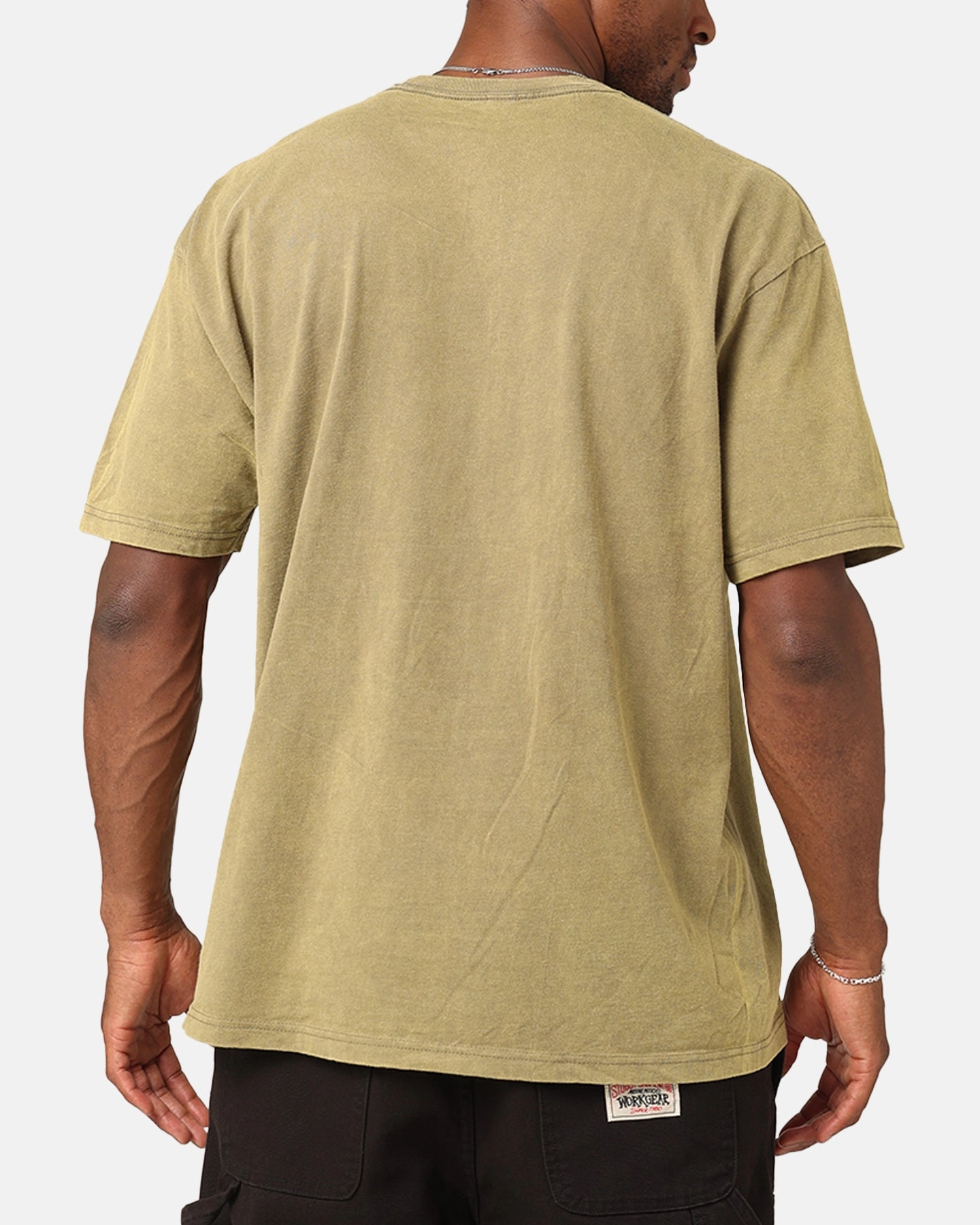 Reinforced Shoulder Trendy Layering Elevn Clothing Co Athletic Department T-Shirt Khaki