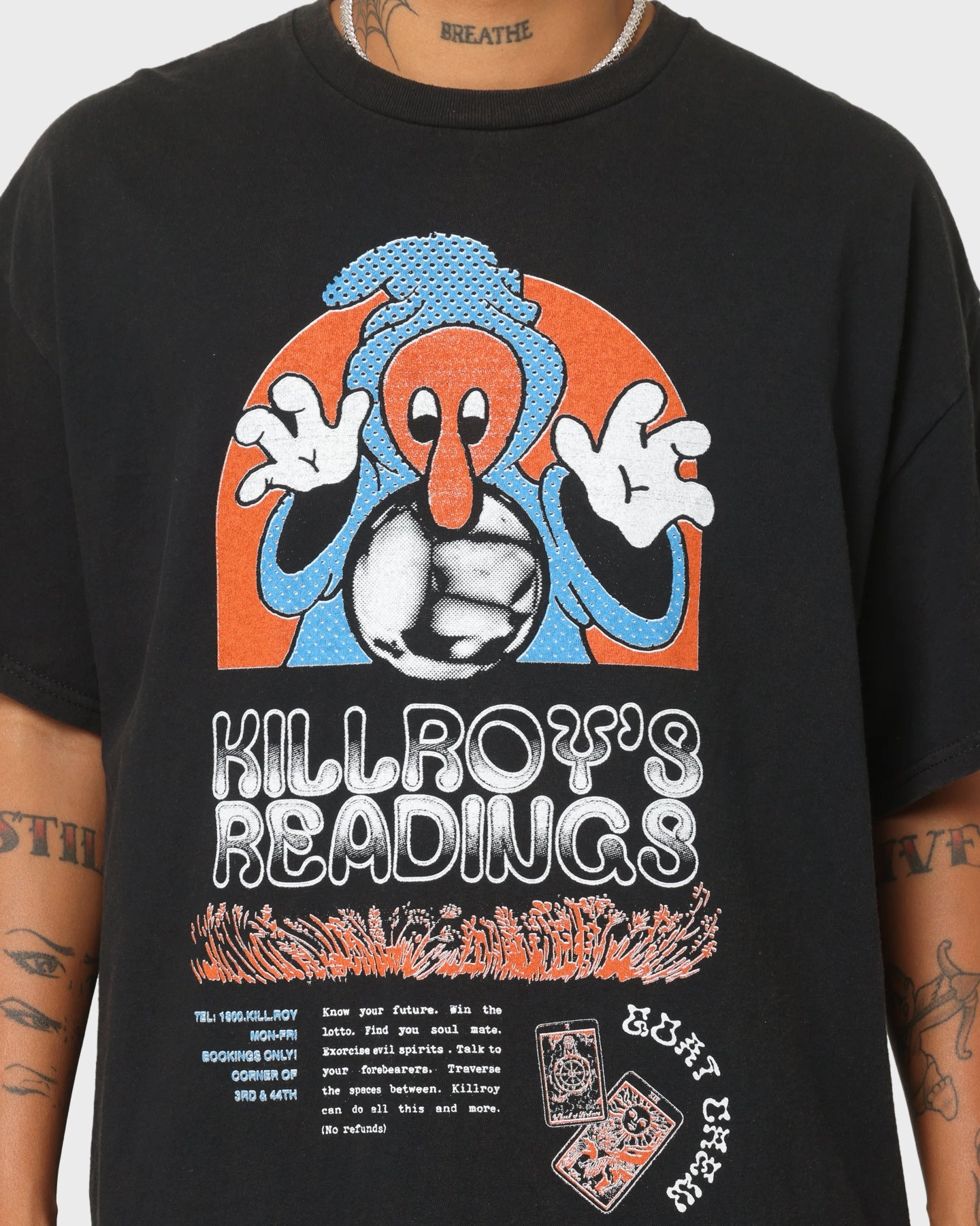 Teenager coolness Goat Crew Killroy's Readings Vintage T-Shirt Black Wash