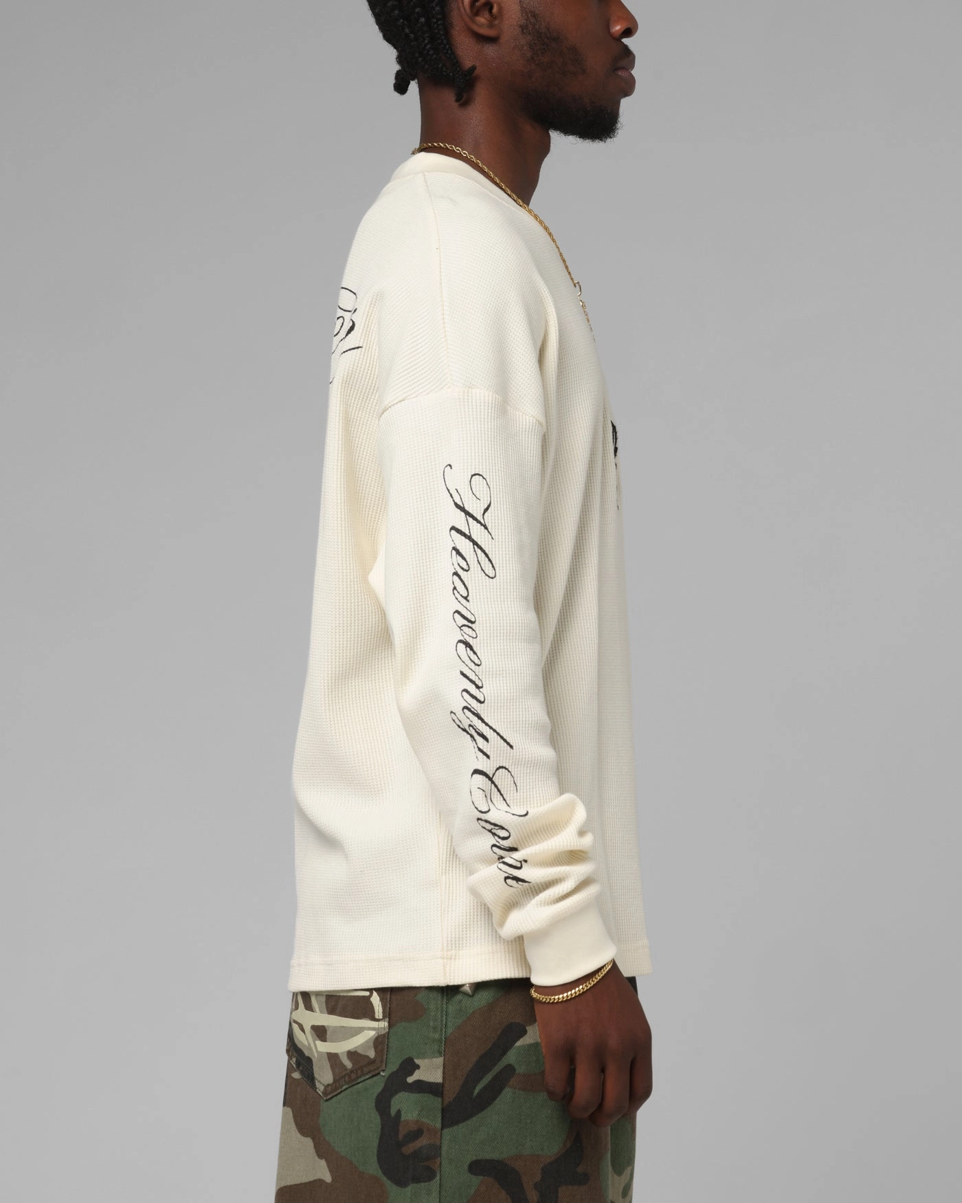 Comfortable and Chic Loiter Purity Thermal Long Sleeve T-Shirt Off White