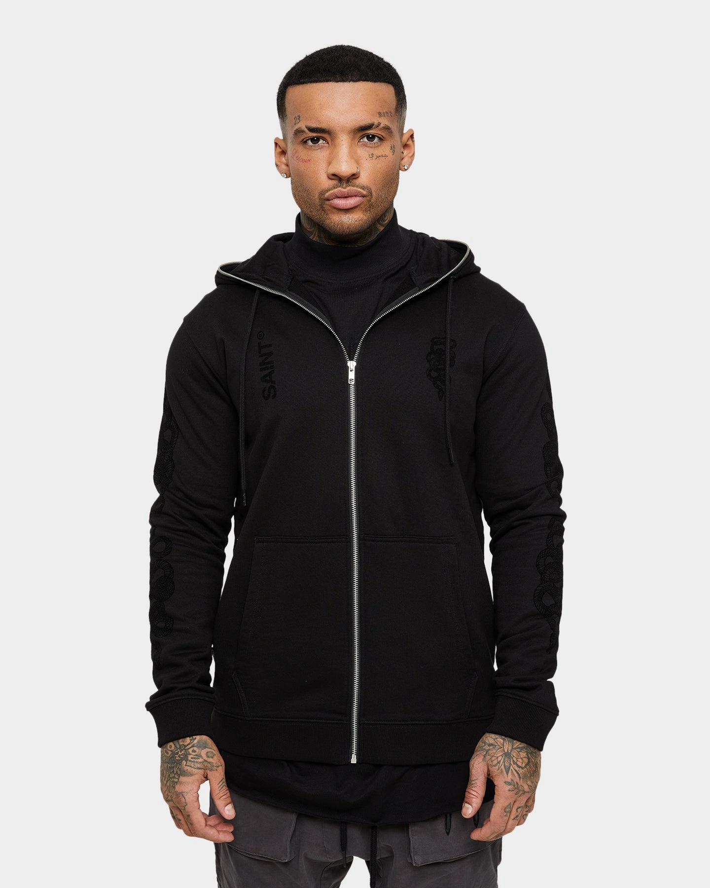 Saint Morta Death Adder Zip Hoodie Black/Black Gore-Tex