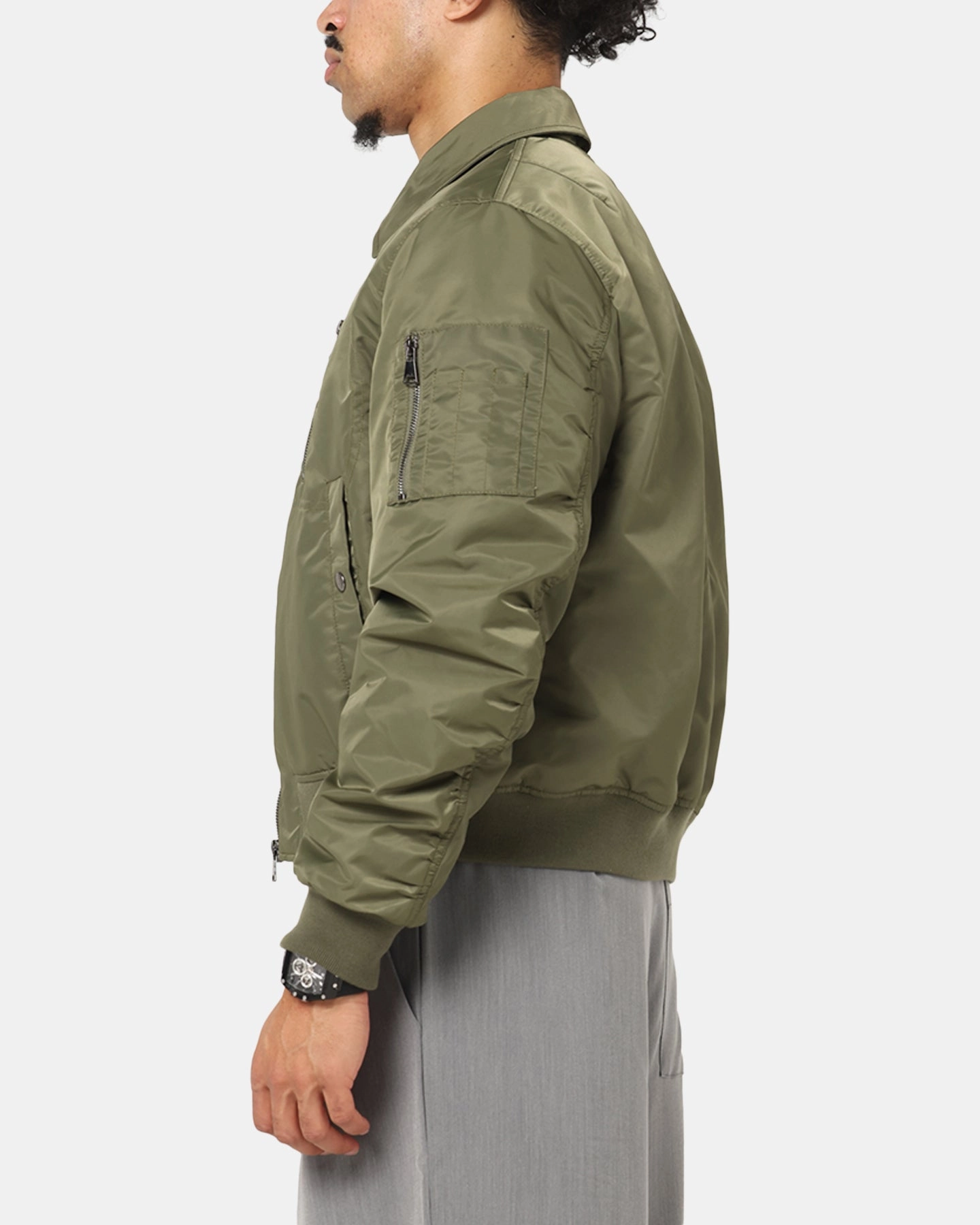 XXIII Collared Bomber Jacket Khaki All Weather Protection
