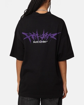 Classic Wearable The Anti Order Metal Mock Neck T-Shirt Black