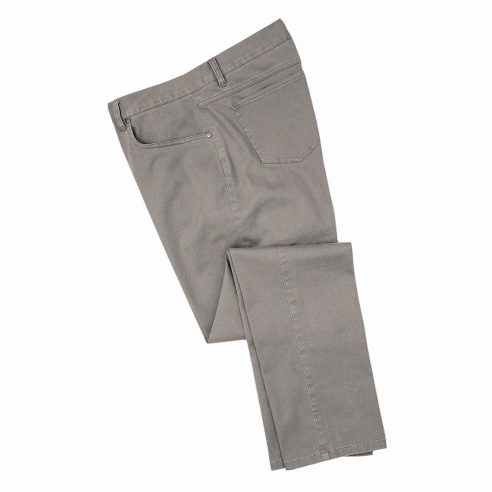 Perfectly Relaxed Quick Release Closure FootJoy Sueded Cotton Twill 5-Pocket Golf Pants Gray - FW22 Men