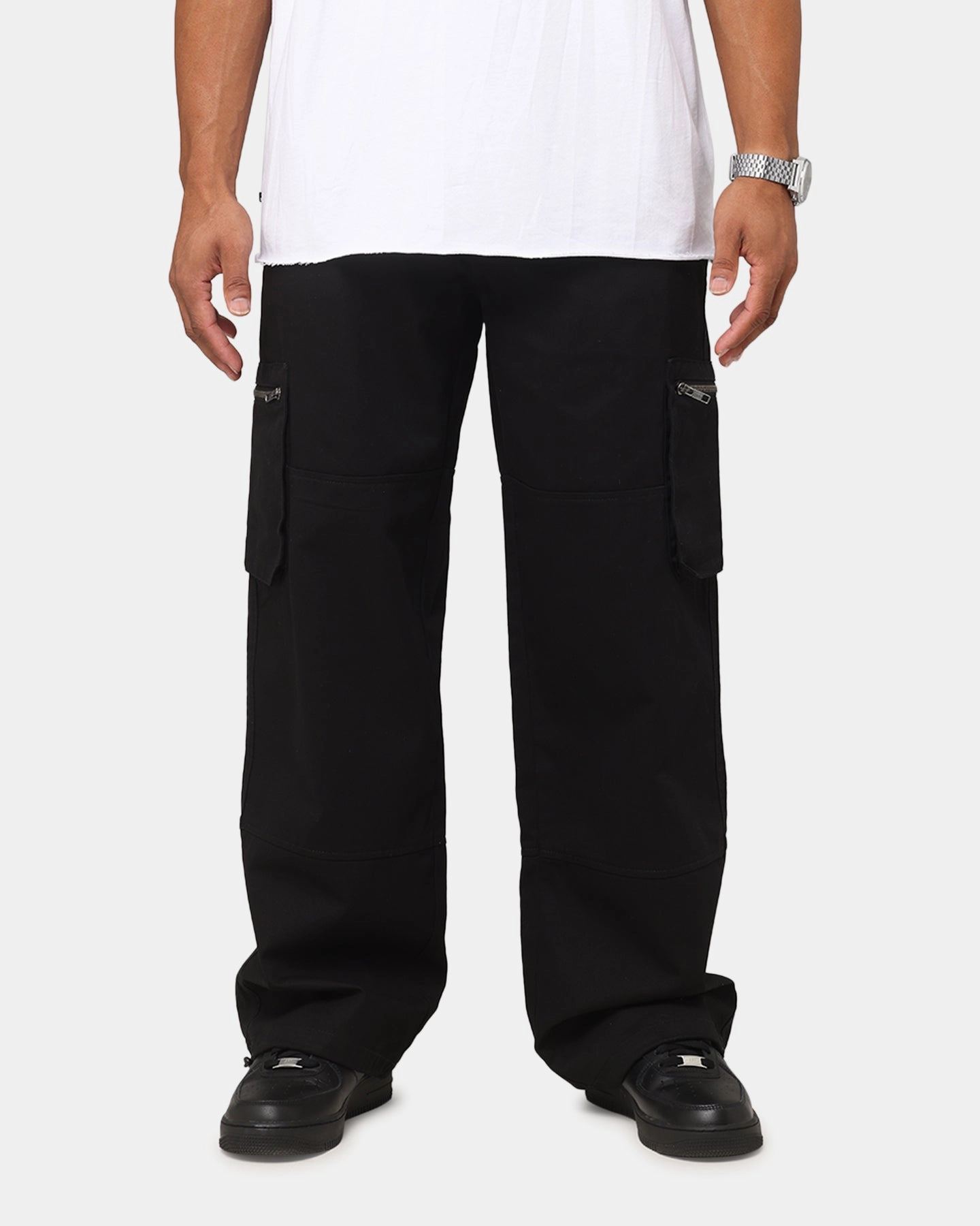 Saint Morta Inutero Baggy Cargo Pants Black Freedom Motion
