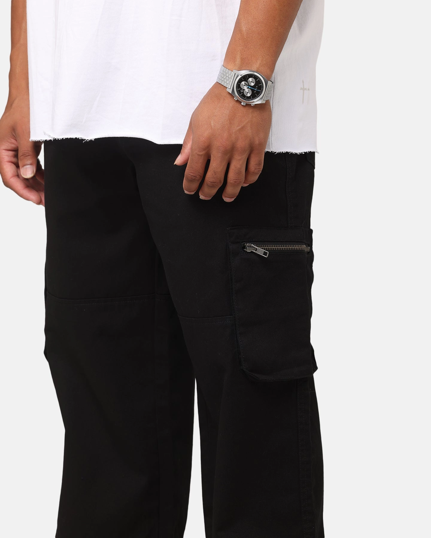 Saint Morta Inutero Baggy Cargo Pants Black Weather Flex Comfortable Layers