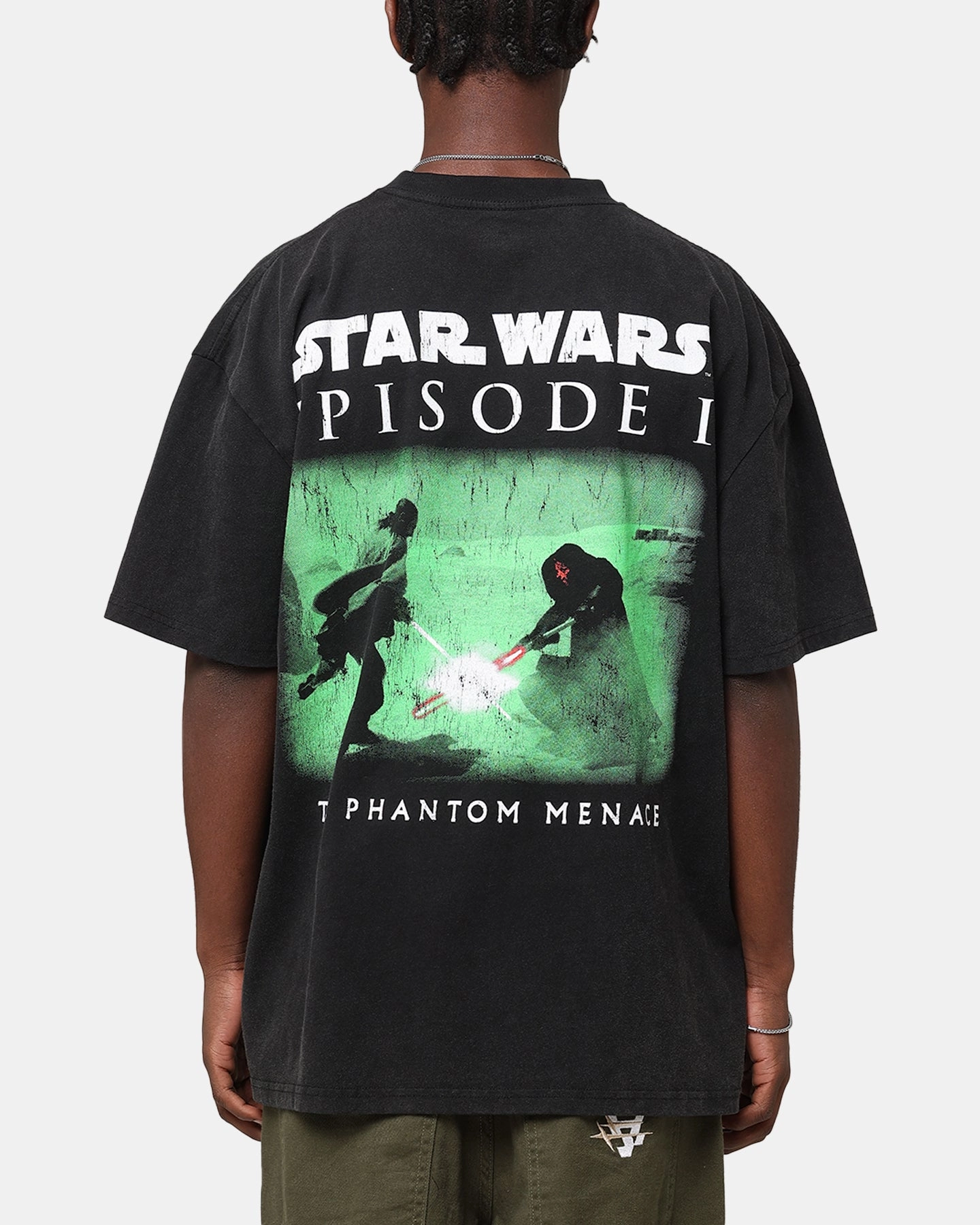 Star Wars Qui Gon Jinn Heavy T-Shirt Vintage Wash easy to pair