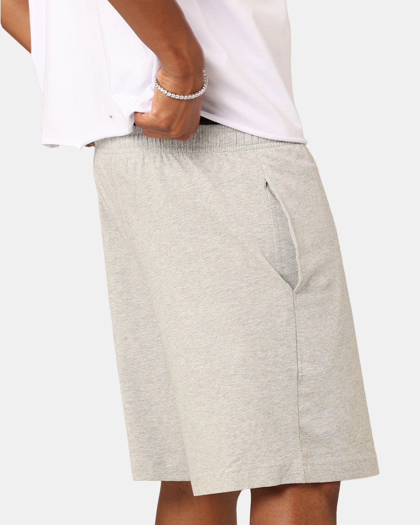Playful Prints Versatile Design Champion Script Jersey Shorts Oxford Heather