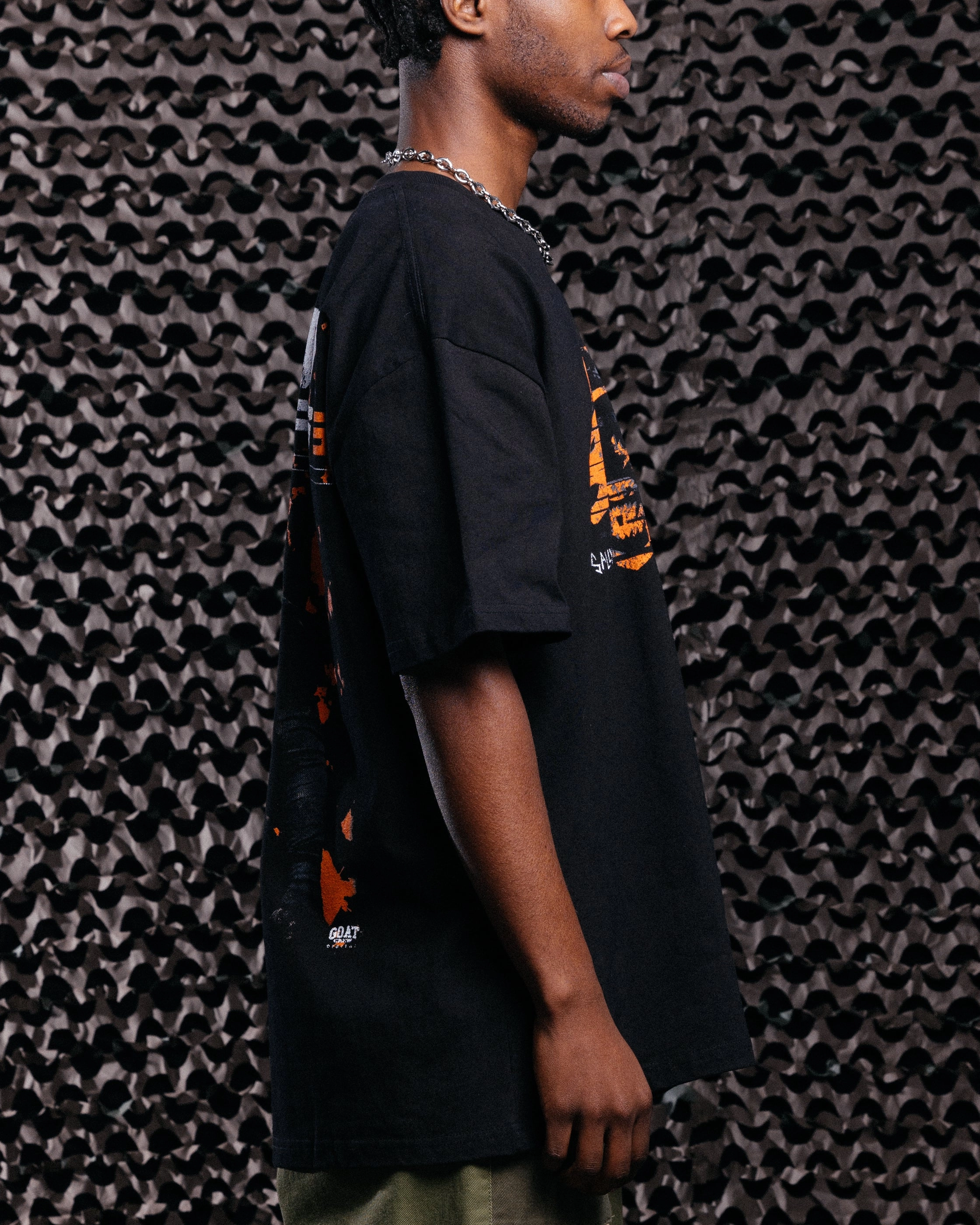 Sporty Layer Eco-friendly Goat Crew X Call Of Duty Black Ops 6 Heavy T-Shirt Black