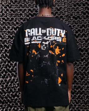 Abstract print Goat Crew X Call Of Duty Black Ops 6 Heavy T-Shirt Black
