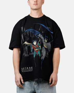 Comfortable Piece American Thrift X DC 1992 Batman And Robin Heavyweight T-Shirt Black