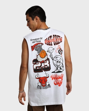 Goat Crew Windy City Muscle T-Shirt White Fashion Fit