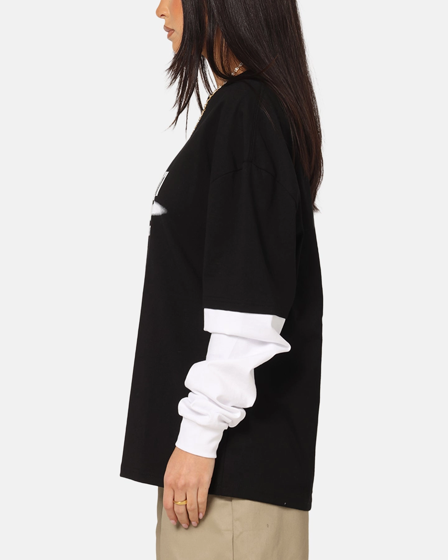 Vouseti Future Is Now Long Sleeve T-Shirt Black Sleek Layer