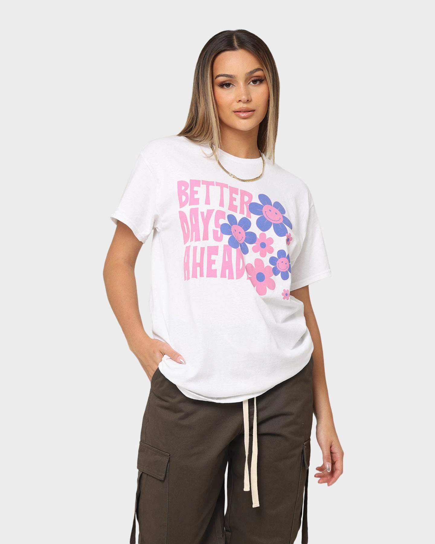 Goat Crew Better Days Vintage T-Shirt White Sustainable Packaging Timeless Layering